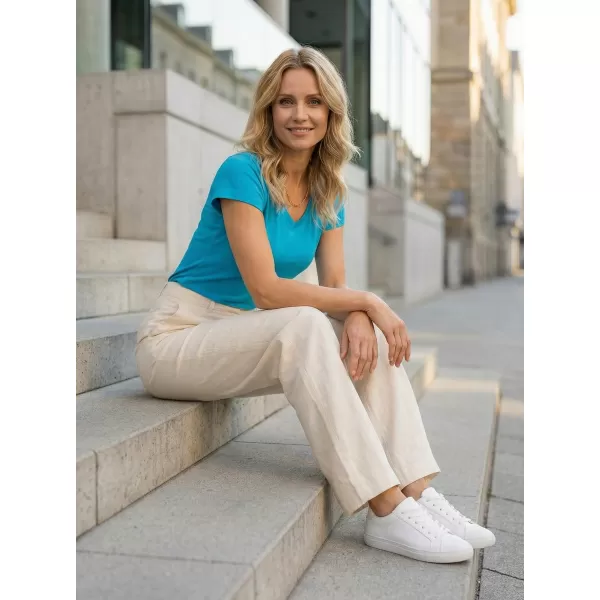  Tricou pentru femei ALTISPORT NP/ALW261 TURCOAZ 