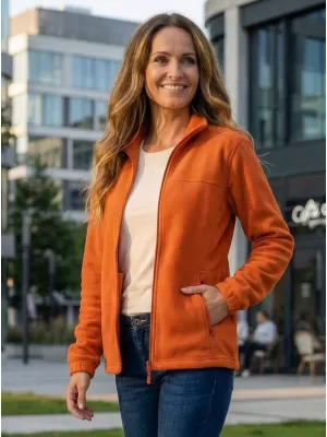 Hanorac de damă din fleece ALTISPORT NP/ALW405 PORTOCALE