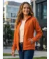 Hanorac de damă din fleece ALTISPORT NP/ALW405 PORTOCALE