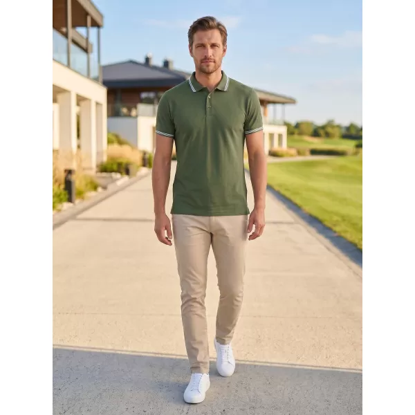  Tricou pentru bărbați ALTISPORT NP/ALM921 KAKI 