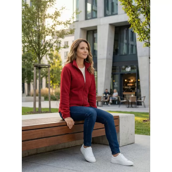  Hanorac de damă din fleece ALTISPORT NP/ALW405 ROȘU MARLBORO 