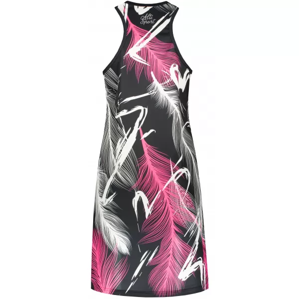  Rochie vestă funcțională premium pentru femei ALTISPORT VOJ/ALW001SAT01 NEGRU ROZ 