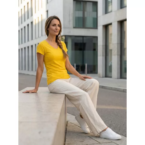  Tricou pentru femei ALTISPORT NP/ALW261 GALBEN 