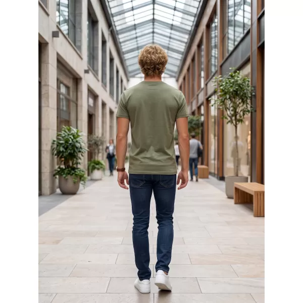  Tricou pentru bărbați ALTISPORT NP/ALM921 KAKI DESCHIS 