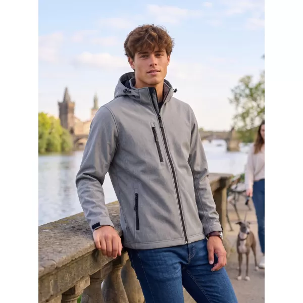  Jachetă softshell pentru bărbați ALTISPORT NP/ALM225 GRI OȚEL 