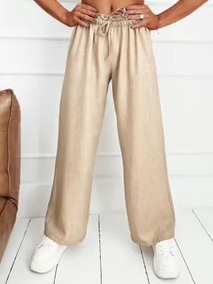 Pantalonii pentru doamne DSTREET MADDIE UY1833 BEJ