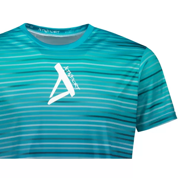 Tricou premium pentru bărbați ALTISPORT VOJ/ALM031TR01 SMARALD/ALBASTRU 