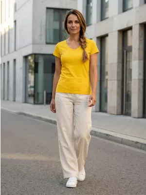 Tricou pentru femei ALTISPORT NP/ALW261 GALBEN