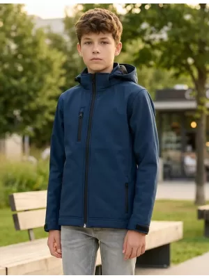 Jachetă softshell pentru copii ALTISPORT NP/ALK535 ALBASTRU MARIN