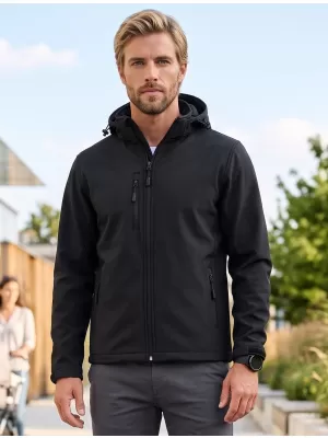 Jachetă softshell pentru bărbați ALTISPORT NP/ALM225 NEGRU