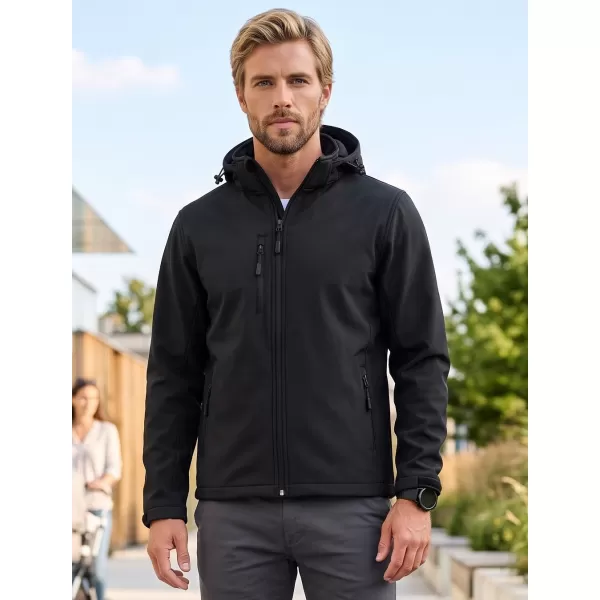  Jachetă softshell pentru bărbați ALTISPORT NP/ALM225 NEGRU 