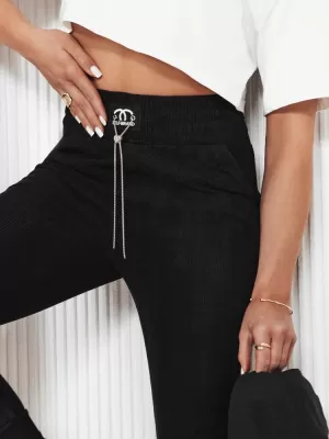 Pantalonii pentru doamne DSTREET DERCY UY2042 ALBASTRU ÎNCHIS
