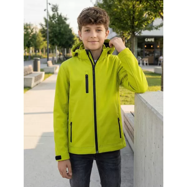  Jachetă softshell pentru copii ALTISPORT NP/ALK535 LĂMÂIE VERDE 