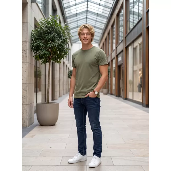  Tricou pentru bărbați ALTISPORT NP/ALM921 KAKI DESCHIS 