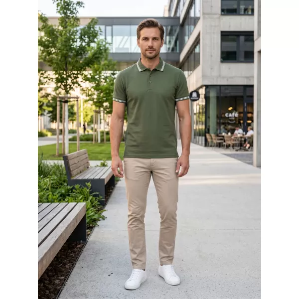  Tricou pentru bărbați ALTISPORT NP/ALM921 KAKI 