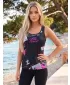 Maieu premium funcțional pentru femei ALTISPORT VOJ/ALW009TIL01 NEGRU/ROZ DESCHIS