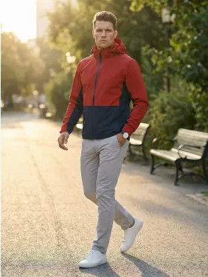 Jachetă pentru bărbați ALTISPORT NoPrint NP/ALM835 ROȘU