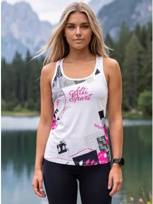 Maieu premium funcțional pentru femei ALTISPORT VOJ/ALW009TIL01 ALB