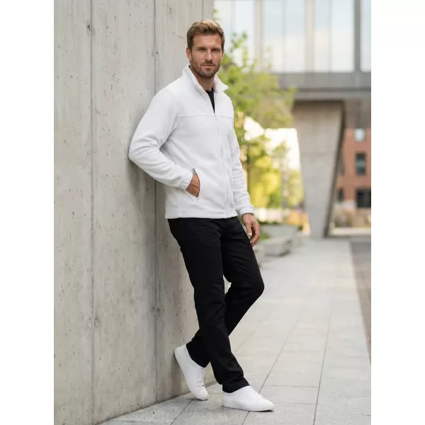 Hanorac pentru bărbați din fleece ALTISPORT NP/ALM105 ALB 