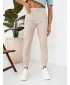 Pantalonii pentru doamne DSTREET BRINAT UY2047 BEJ