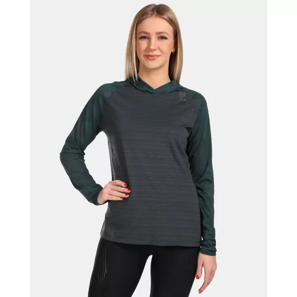  Tricou funcțional de damă KILPI AILEEN-W VL0325KI VERDE ÎNCHIS 