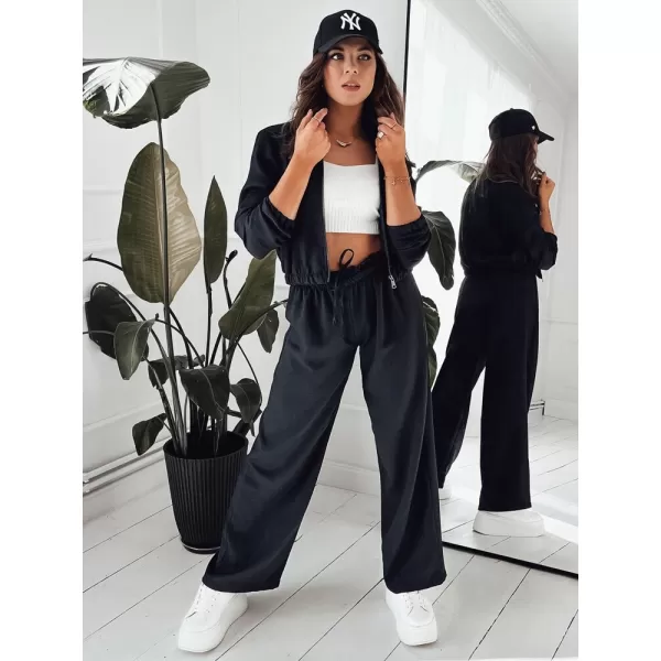  Pantalonii pentru doamne DSTREET MADDIE UY1836 NEGRU 