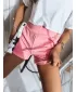 Pantaloni scurţi DSTREET KAKKI SY0275 ROZ