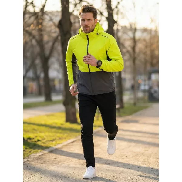  Jachetă pentru bărbați ALTISPORT NoPrint NP/ALM835 GALBEN NEON 