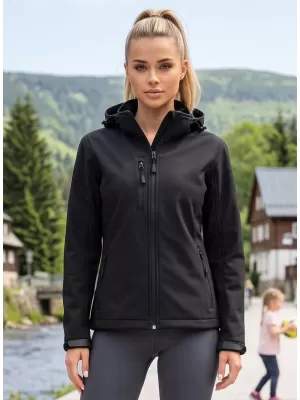 Jachetă softshell pentru femei ALTISPORT NP/ALW125 NEGRU