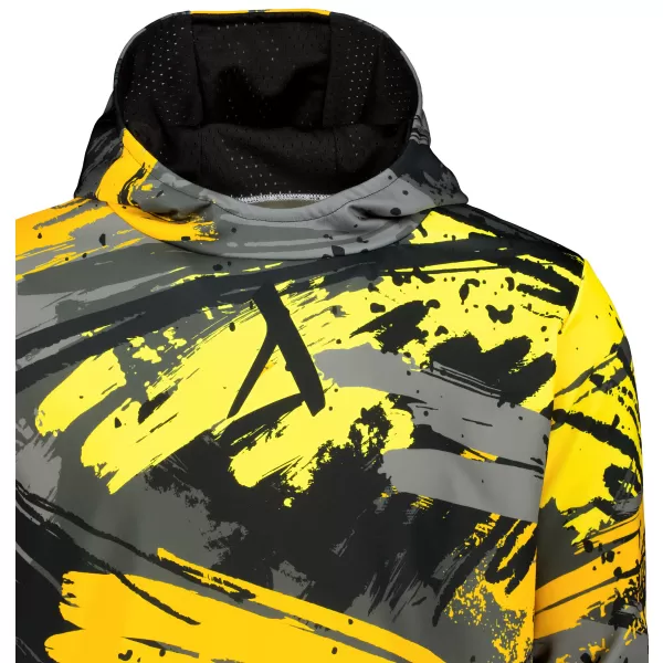  Hanorac premium pentru bărbați ALTISPORT VOJ/ALM014MI01 NEGRU ȘI GALBEN 