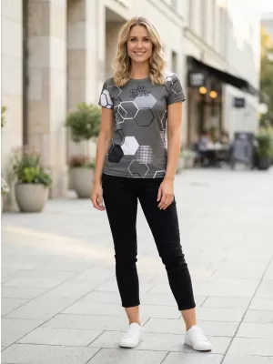 Tricou funcțional premium pentru femei ALTISPORT VOJ/ALW037TR01 GRI