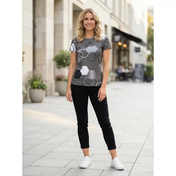  Tricou funcțional premium pentru femei ALTISPORT VOJ/ALW037TR01 GRI 