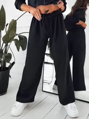 Pantalonii pentru doamne DSTREET MADDIE UY1836 NEGRU