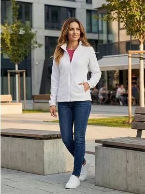 Hanorac de damă din fleece ALTISPORT NP/ALW405 ALB