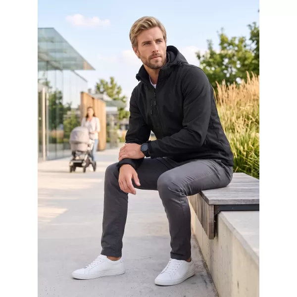  Jachetă softshell pentru bărbați ALTISPORT NP/ALM225 NEGRU 