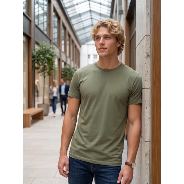  Tricou pentru bărbați ALTISPORT NP/ALM921 KAKI DESCHIS 