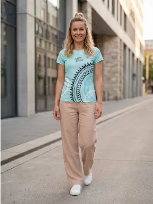 Tricou funcțional premium pentru femei ALTISPORT VOJ/ALW033TR01 ALBASTRU ÎNGHEȚ