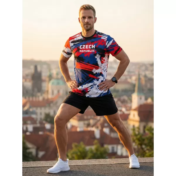  Tricou funcțional premium pentru bărbați ALTISPORT x CZE VOJ/ALM036TR01 CEH 
