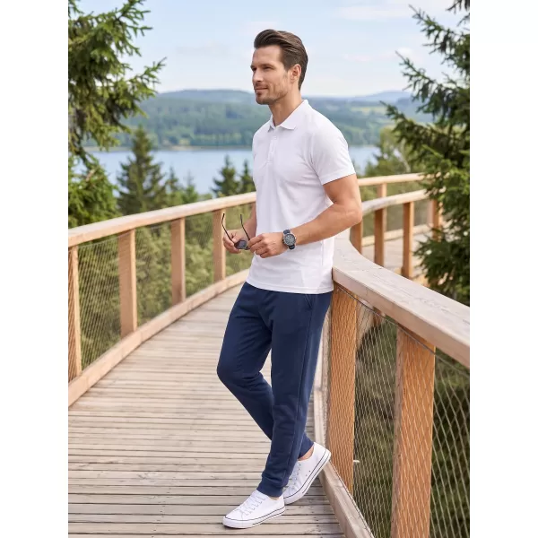  Tricou pentru bărbați cu guler ALTISPORT NoPrint NP/ALM712 ALB 