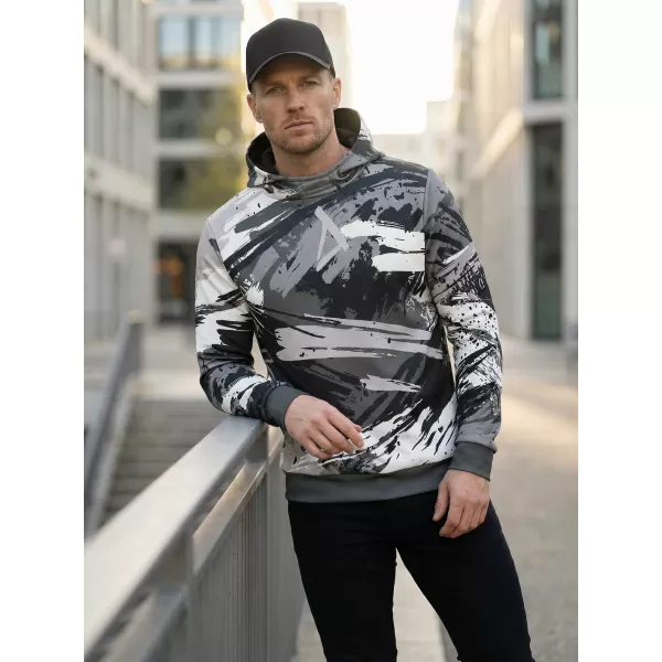  Hanorac premium pentru bărbați ALTISPORT VOJ/ALM014MI01 GRI NEGRU 