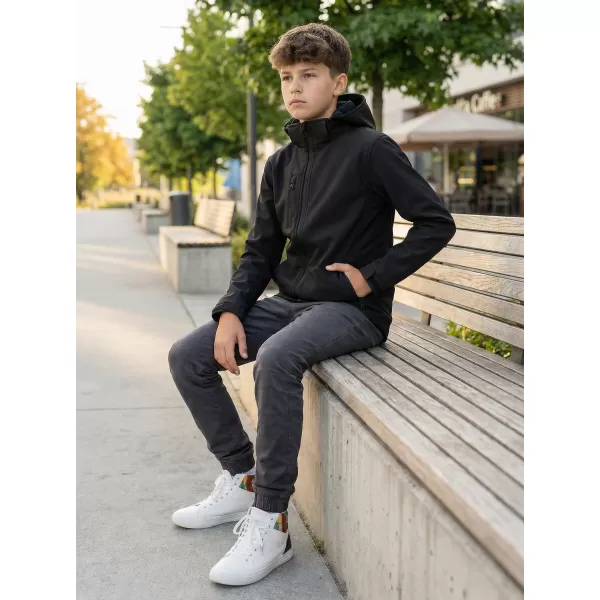  Jachetă softshell pentru copii ALTISPORT NP/ALK535 NEGRU 