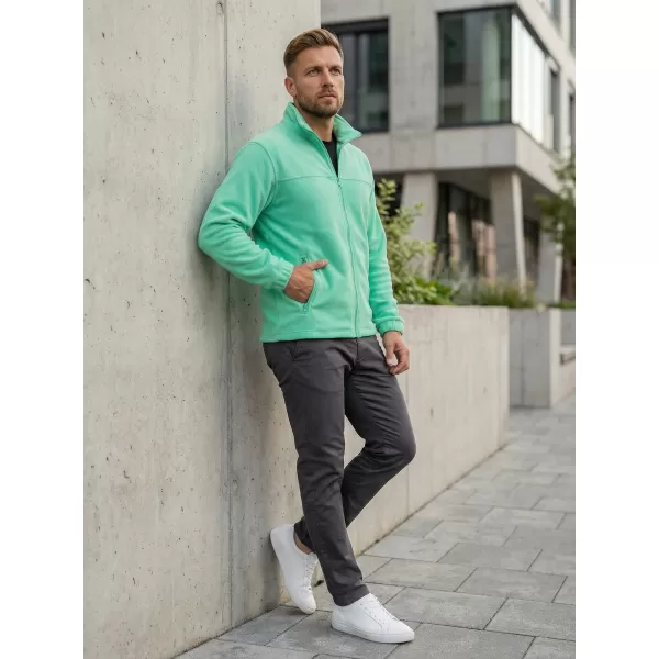  Hanorac pentru bărbați din fleece ALTISPORT NP/ALM105 MENTĂ 