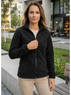Hanorac de damă din fleece ALTISPORT NP/ALW405 NEGRU