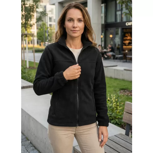  Hanorac de damă din fleece ALTISPORT NP/ALW405 NEGRU 