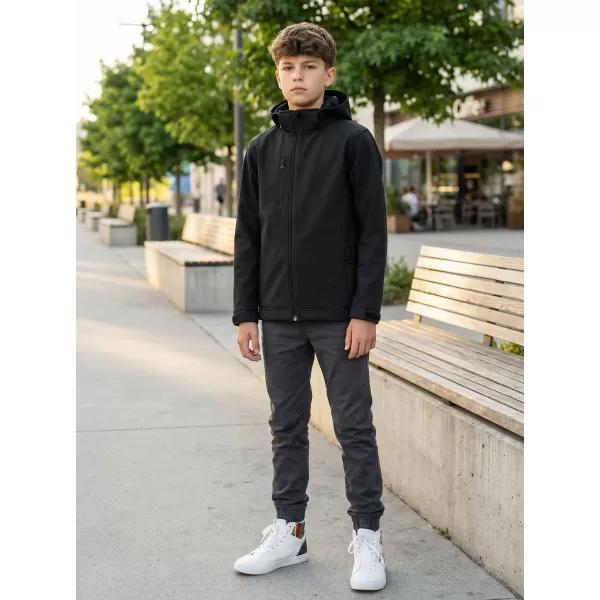  Jachetă softshell pentru copii ALTISPORT NP/ALK535 NEGRU 