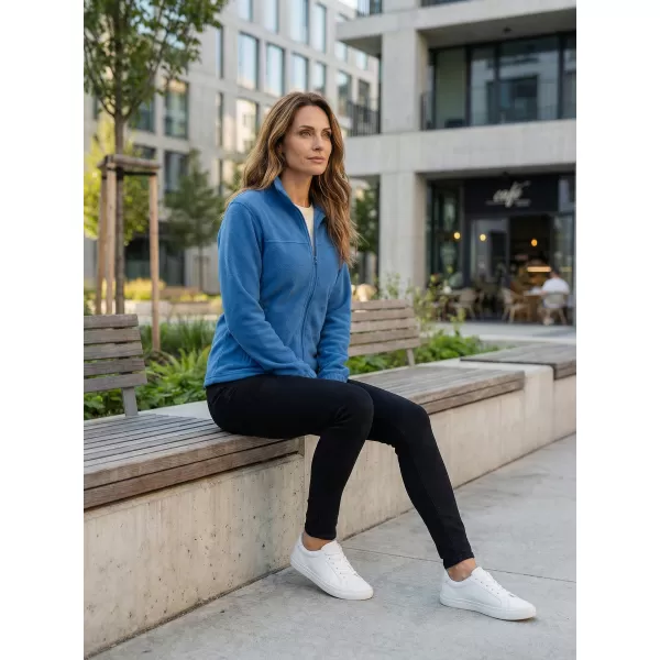  Hanorac de damă din fleece ALTISPORT NP/ALW405 ALBASTRU AZURIU 