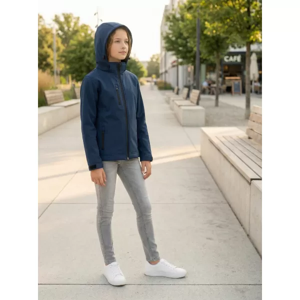  Jachetă softshell pentru copii ALTISPORT NP/ALK535 ALBASTRU MARIN 