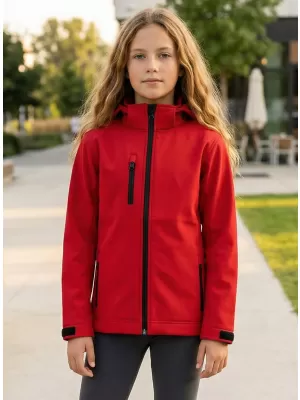 Jachetă softshell pentru copii ALTISPORT NP/ALK535 ROȘU