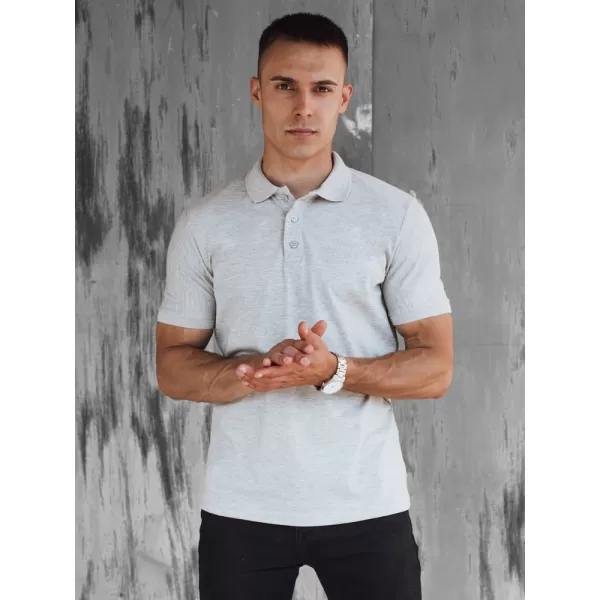  Mens t -thirt cu guler DSTREET PX0597 GRI DESCHIS 