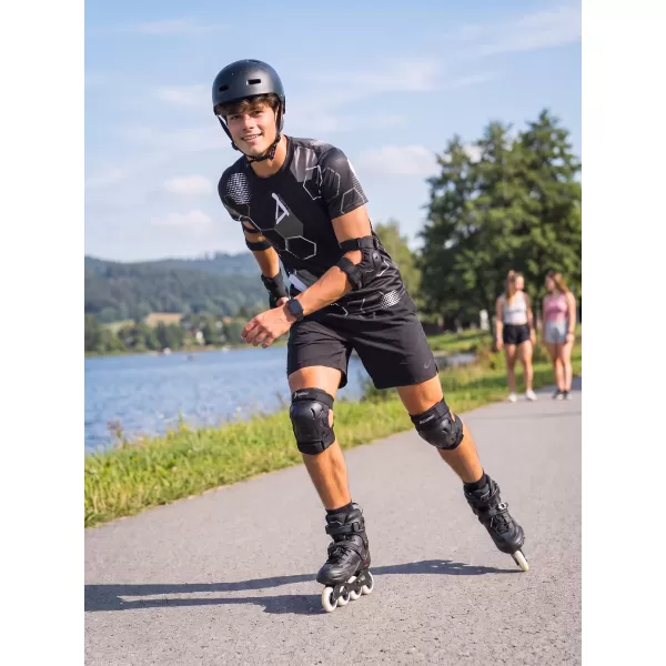  Tricou funcțional premium pentru bărbați ALTISPORT VOJ/ALM037TR01 ALB-NEGRU 